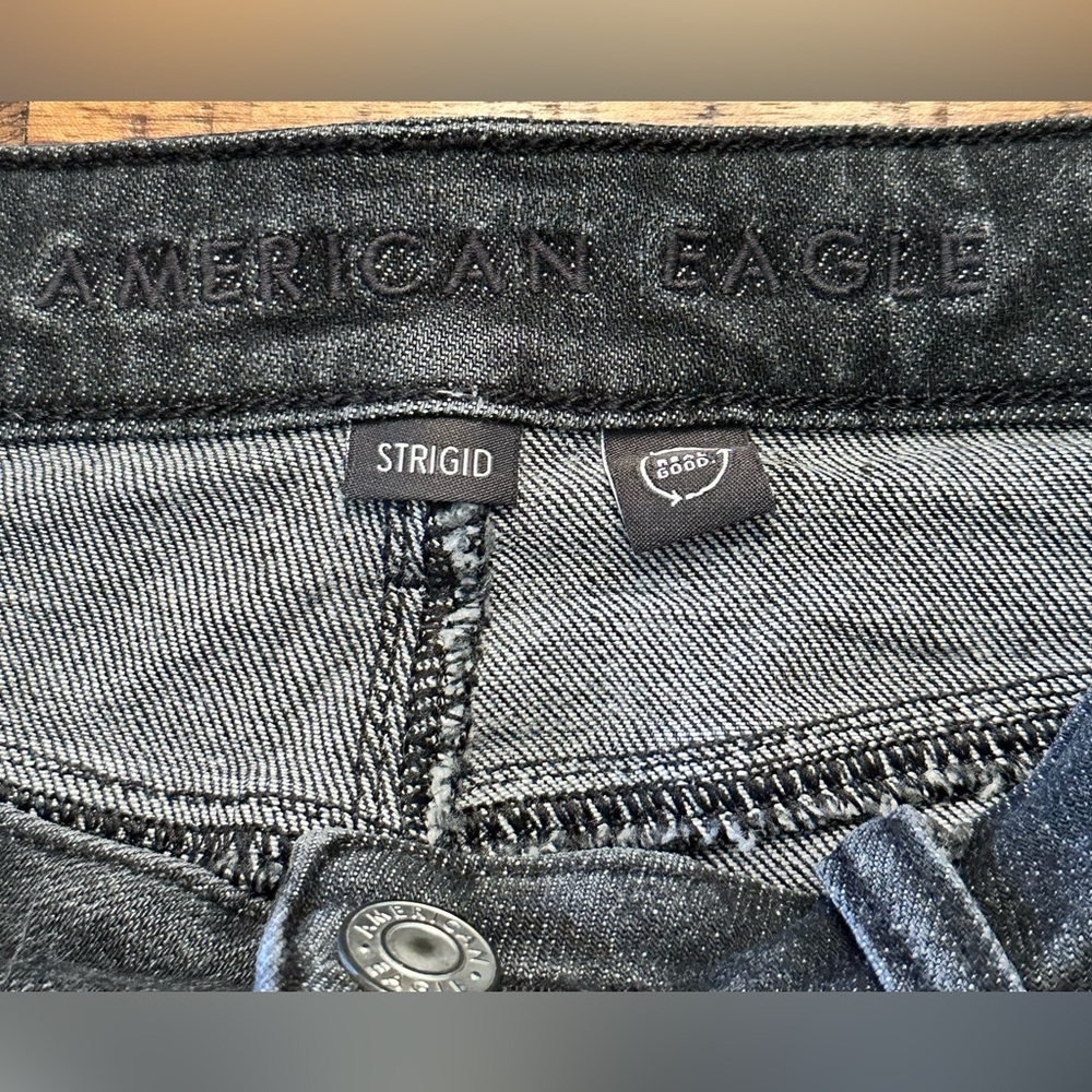 American Eagle Dark Wash Skinny Fit Jeans Woman’s 00 Pre-Loved Denim - Picture 3 of 6